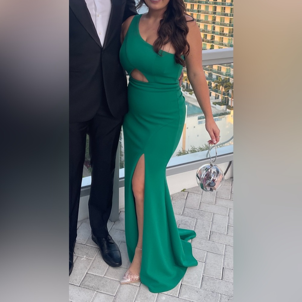 Aqua Green Asymmetrical One Shoulder Bodycon Dress